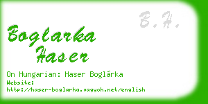 boglarka haser business card